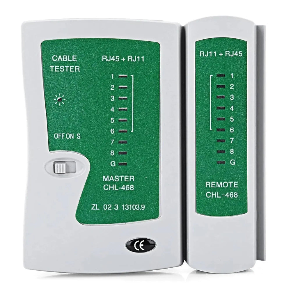 FEDUS Network Cable Tester, RJ45 And RJ11 Lan Cable Tester With 9V Battery, LED Indicators RJ12 CAT5 CAT 6 UTP Ethernet Cable Tester, RJ11 RJ12 ethernet Cable Tester FEDUS