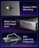 FEDUS NextSwitch-16000UG 18 Port PoE Switch, 16 PoE Ports (10/100Mbps) + 2 Gigabit Uplink +1 SFP Gigabit Port, 240W Power Budget, IEEE 802.3af/at, 250m Extend Mode, VLAN, 6KV Surge, Unmanaged CCTV NVR