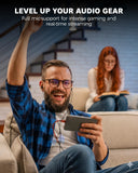 FEDUS Novus USB Type C to 3.5mm Audio Jack Adapter Connector, DAC Chip Headphone Earphones Converter Aux Dongle Cable Compatible with Mobile, iPhone 15/16, Samsung S24/S23/S21, OnePlus, Pixel, iPad, 5.5-Inch