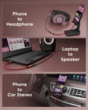 FEDUS Novus USB Type C to 3.5mm Audio Jack Adapter Connector, DAC Chip Headphone Earphones Converter Aux Dongle Cable Compatible with Mobile, iPhone 15/16, Samsung S24/S23/S21, OnePlus, Pixel, iPad, 5.5-Inch