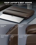 oro cinnemon brown laptop sleeve 2
