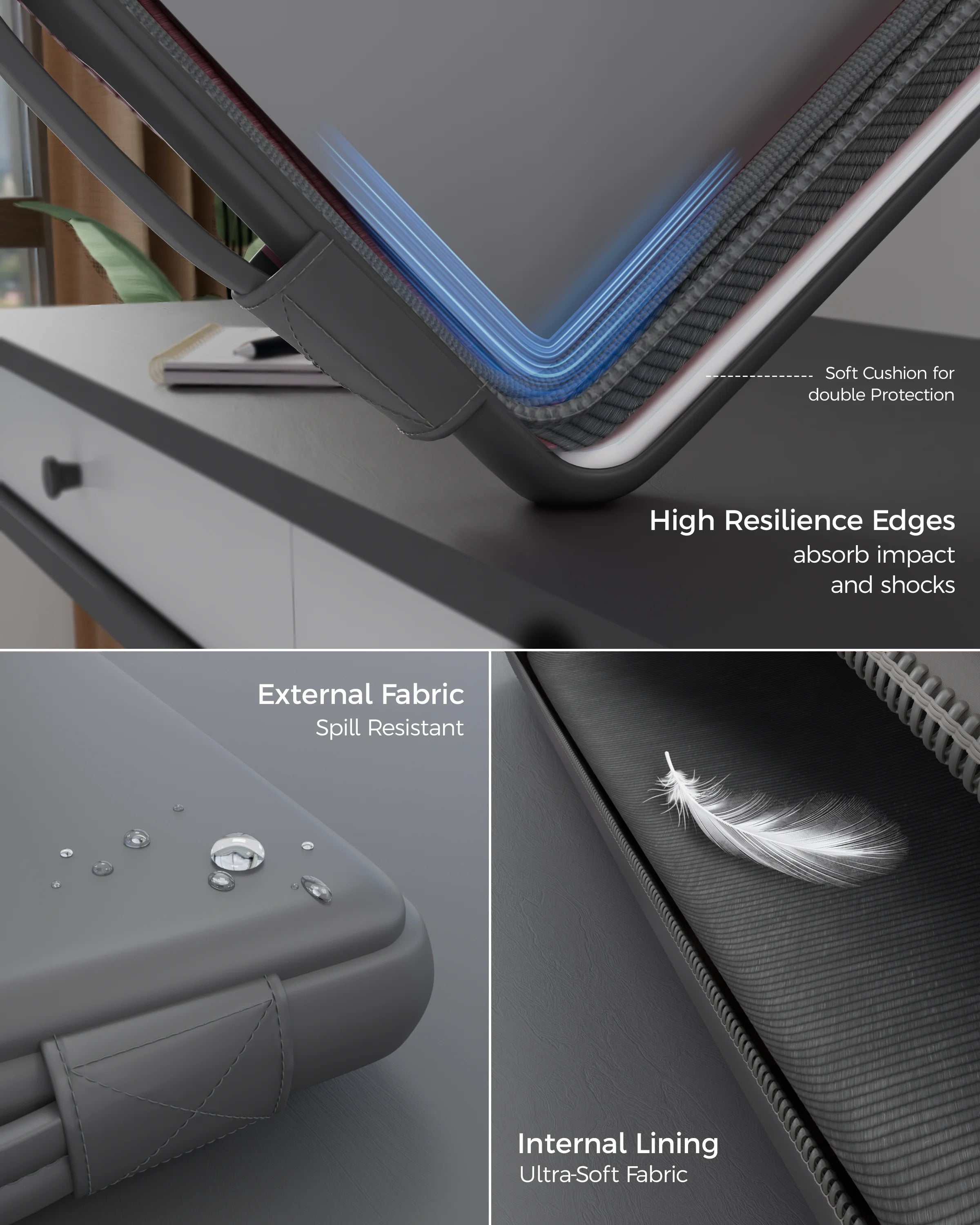 oro dim grey laptop sleeve 4