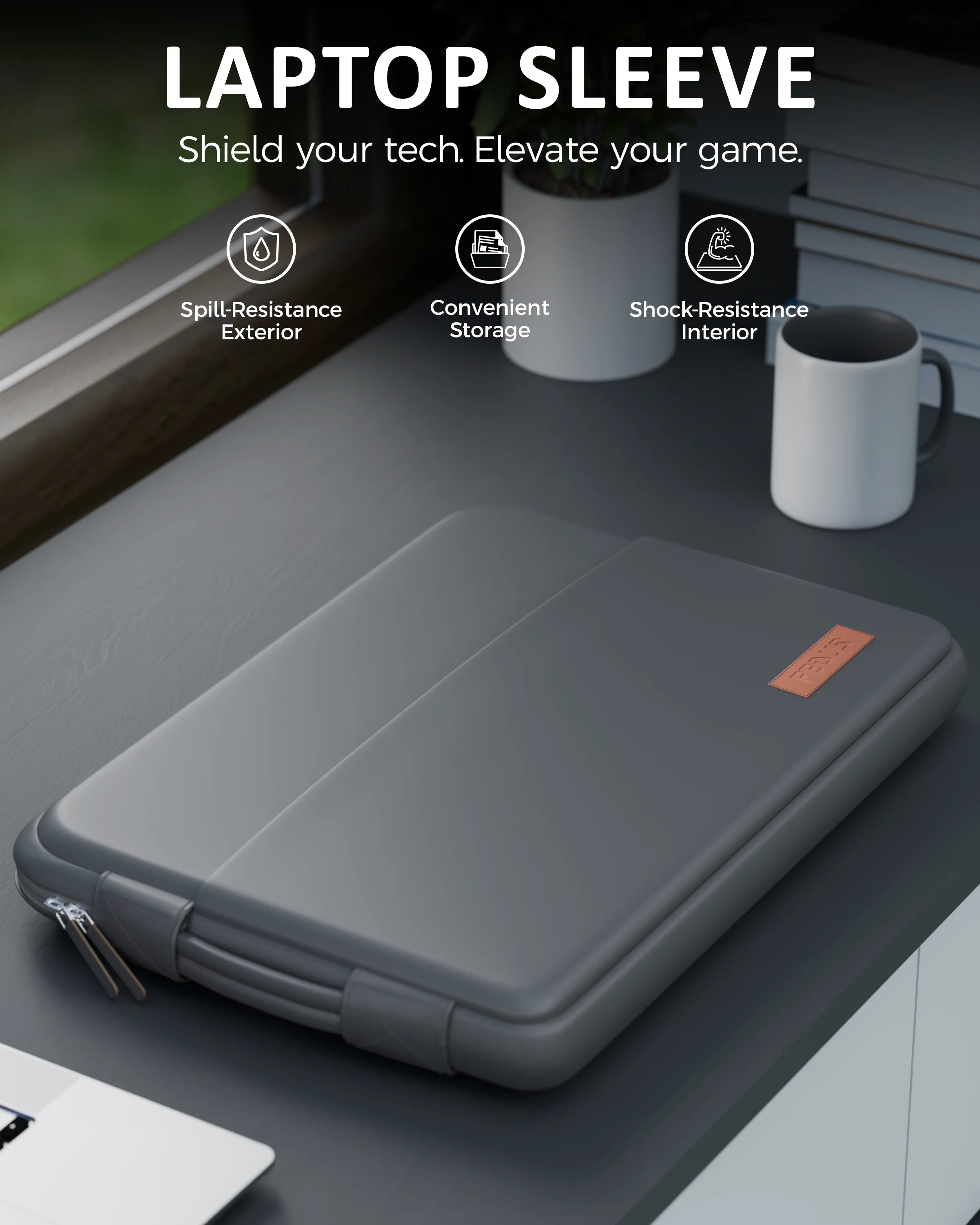 oro dim grey laptop sleeve 6