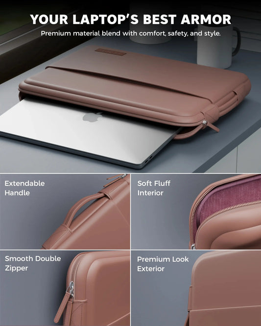 oro dusty coral laptop sleeve 2