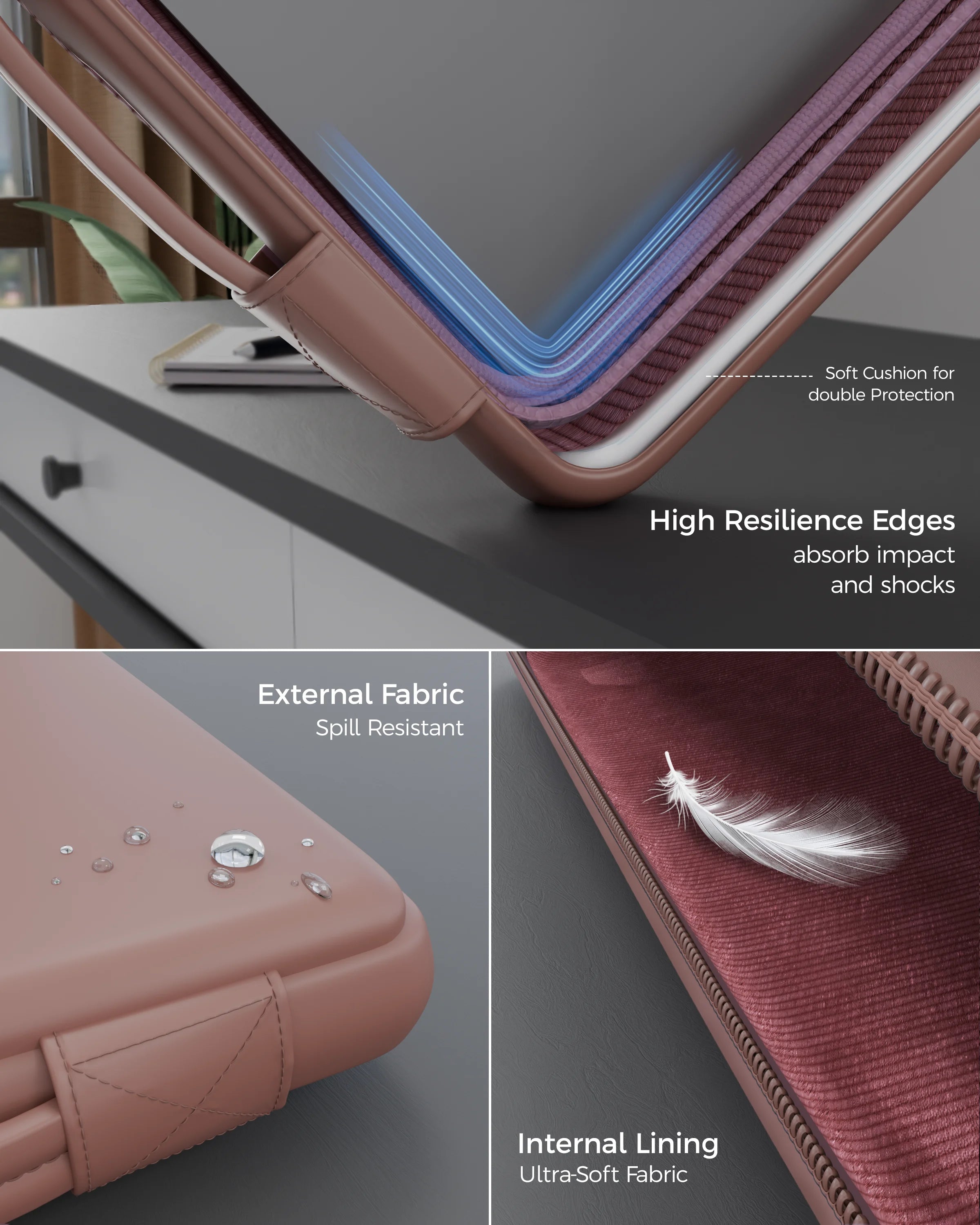 oro dusty coral laptop sleeve 4