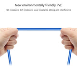 FEDUS Panel- Mount USB 3.0 Male to Female Extension Cable with Mounting Ear Screw Lock 5Gbps Data Transfer for Computer Devices Type A Male to Type A Female with Screw Hole Panel Mount Adapter Cable, Blue