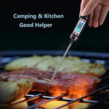 FEDUS Professional Digital Sensor LCD Cooking Monitoring Long Probe Electronic Instant Read Thermometer Temperature Test Pen for Kitchen Food Meat BBQ Coffee Industrial Laboratory Pack of 5