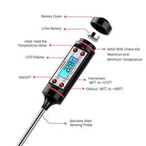 FEDUS Professional Digital Sensor LCD Cooking Monitoring Long Probe Electronic Instant Read Thermometer Temperature Test Pen for Kitchen Food Meat BBQ Coffee Industrial Laboratory Pack of 5
