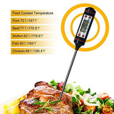 FEDUS Professional Digital Sensor LCD Cooking Monitoring Long Probe Electronic Instant Read Thermometer Temperature Test Pen for Kitchen Food Meat BBQ Coffee Industrial Laboratory Pack of 5