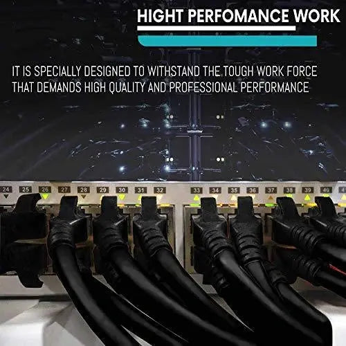 FEDUS RJ45 CAT5 Ethernet Patch/LAN Cable with Gold Plated Connectors Supports Upto 1000Mbps FEDUS