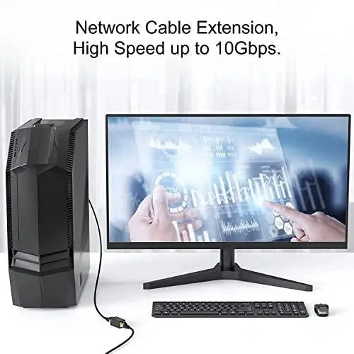FEDUS RJ45 Coupler Ethernet Coupler Cat7, Cat6, Cat5e RJ45 8P8C Inline lan Coupler Ethernet Extender Adapter Adsl Extension Jointer Extending the Ethernet Cables Female to Female Connector FEDUS