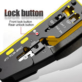 FEDUS RJ45 Crimp Tool Pass Through Ethernet Crimper Tool Kit All-in-One for STP UTP Cat5 Cat5e Cat6 Cat7 Cat8 Crimping Tool Kit Wire Stripper/Wire Cutter for RJ45 RJ11/12 6P/8P FEDUS