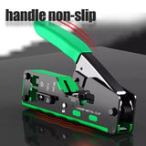 FEDUS RJ45 Crimp Tool Pass Through Ethernet Crimper Tool Kit All-in-One for STP UTP Cat5 Cat5e Cat6 Cat7 Cat8 Crimping Tool Kit Wire Stripper/Wire Cutter for RJ45 RJ11/12 6P/8P