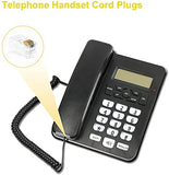 FEDUS RJ9 Modular Phone Headset 4P4C Plug Jack Connector for RJ9 / RJ10 / RJ22 Telephone Flat Cable/Cord Adapter Telephone Modular Plug (Compatible with Both Solid and Stranded Wire)