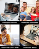 FEDUS Router UPS for Home Office, 12V 2A Support, 4400mAh Li-ion Battery Mini UPS for WiFi Router with Power Adapter, Uninterrupted Power Supply Smart Charging Compatible with TP-Link, D-Link, Netgear