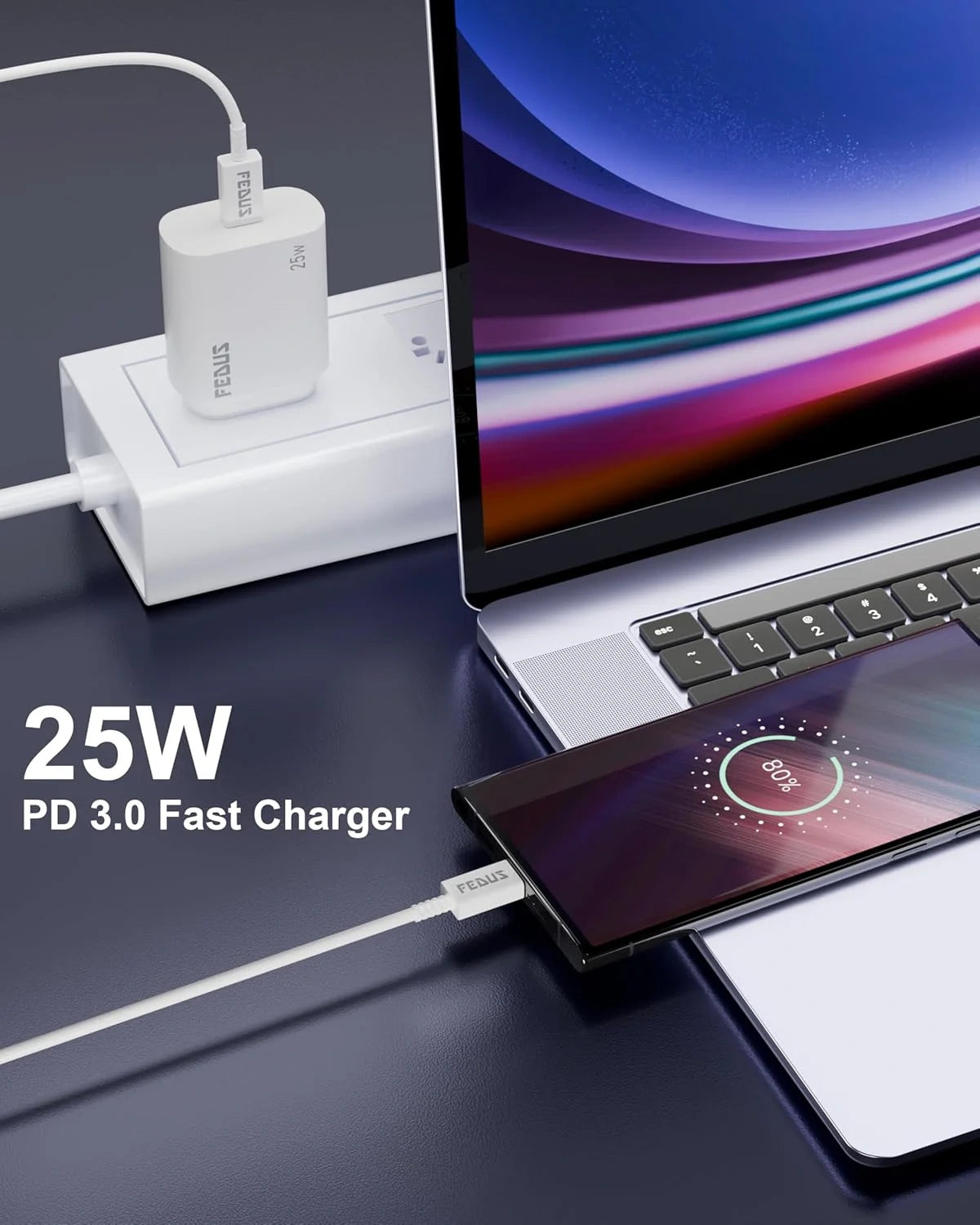 Fedus Samsung Charger 25W White