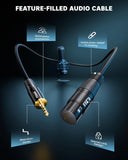 FEDUS StagePro 3.5mm to XLR Balanced Microphone Cable Adapter, Professional Low Noise Gold-Plated 1/8 inch Aux to XLR Female Audio Cord Wire for Phone, Tablet, Laptop, Speaker, Mixer, iPhone