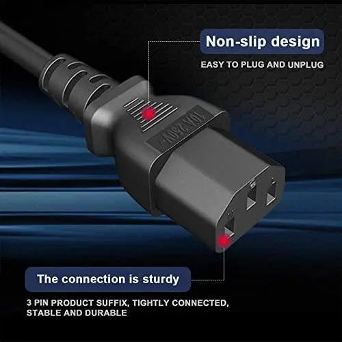 FEDUS Standard UK Power Cable Cord for Desktop PC with Fuse, 3 Pin IEC C13 Plug Power Supply Cable for, Work Station AC PC Cord Computer Power Lead, TV, Monitor Printer & SMPS Kettle Lead FEDUS