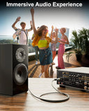 FEDUS Subwoofer Cable, 24K Gold-Plated Oxygen-Free Copper Double Shielded RCA To RCA Audio Cable, Cable for Home Theatre, Subwoofer, Power Amplifier, AVR, Hi-Fi Systems, Sound Bar, Car Audio