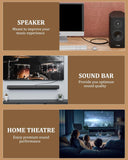 FEDUS Subwoofer Cable, 24K Gold-Plated Oxygen-Free Copper Double Shielded RCA To RCA Audio Cable, Cable for Home Theatre, Subwoofer, Power Amplifier, AVR, Hi-Fi Systems, Sound Bar, Car Audio