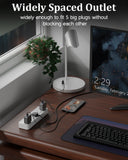 FEDUS Surge Protector, 5 Universal Sockets with Individual Switch, Extension Board Cord, Automatic Overload Protection, Fireproof Power Strip Switch Board, Spike Guard