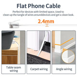 FEDUS Telephone Wire Landline Extension Cord Telephone Cable Landline Wire With Standard RJ-2020 Plugs, High-Speed Internet Modem Cable for ADSL router/modem White
