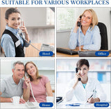 FEDUS Telephone Phone Handset Cable Cord, 6.5Ft Uncoiled / 1.5Ft Coiled, Landline Phone 4P4CPure-Copper Coiled Curly Cord Male to Male RJ9/RJ10 Cable, Telephone Accessory