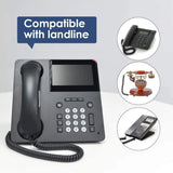 FEDUS Telephone Phone Handset Cable Cord, 9Ft Uncoiled / 1.5Ft Coiled, Landline Phone 4P4CPure-Copper Coiled Curly Cord Male to Male RJ9/RJ10 Cable, Telephone Accessory