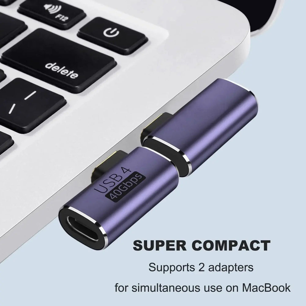 FEDUS Type C Male to Female USB C Right Angle Adapter, 90 Degree 100W 40Gbps 8K Video USB C Male to Female Extension Extender Cheeku Technologies