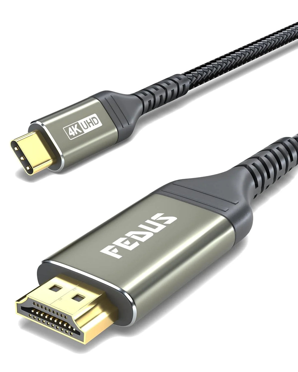 FEDUS USB C to HDMI Cable, 4K@60Hz Type-C to HDMI Adaptor for Home Office and MAC Thunderbolt 3/4 Compatible USB C to HDMI Converter for Laptop, Mobile, iPad Pro, MacBook, Chromebook, TV, Monitor Cheeku Technologies