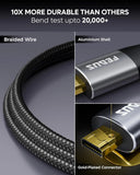 FEDUS UltraStream 4K Micro HDMI to HDMI Cable Adapter 60Hz 18Gbps 1.5 Meter High-Speed Cord for Raspberry Pi 5/4, GoPro Hero 11/10/7, Sony A6400 Camera, DSLR, Tablet, Projector, Samsung G8, G9, Cam Link