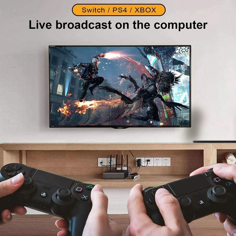 FEDUS USB 2.0 HDMI Video Capture Card 1080p 30fps Audio Video Capture Device, Game Capture Card, HDMI to USB 2.0 for Gaming, Streaming Device, Compatible with Nintendo Switch, PS3/4, Xbox One FEDUS