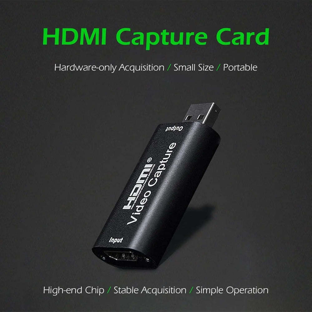 FEDUS USB 2.0 HDMI Video Capture Card 1080p 30fps Audio Video Capture Device, Game Capture Card, HDMI to USB 2.0 for Gaming, Streaming Device, Compatible with Nintendo Switch, PS3/4, Xbox One FEDUS
