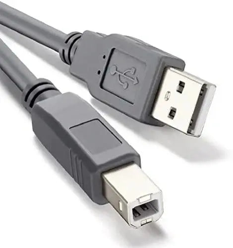 FEDUS USB 2.0 High Speed Printer Cable Scanner Cable A Male to B Male for HP, Canon, Etc.-Grey FEDUS