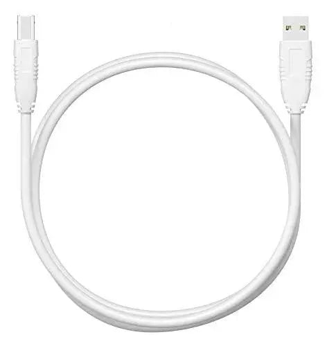 FEDUS USB 2.0 High Speed Printer Cable Scanner Cable A Male to B Male for HP, Canon, White FEDUS