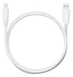 FEDUS USB 2.0 High Speed Printer Cable Scanner Cable A Male to B Male for HP, Canon, White