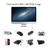 FEDUS USB 2.0 Male A to Female A Extension Cable Super Speed 5GBps for Printer/PC/External Hard Drive (Useful for LED/LCD TV USB Ports FEDUS