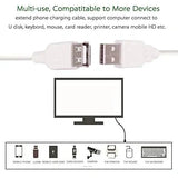FEDUS USB 2.0 Male A to Female A Extension Cable Super Speed 5GBps for Printer/PC/External Hard Drive (Useful for LED/LCD TV USB Ports FEDUS