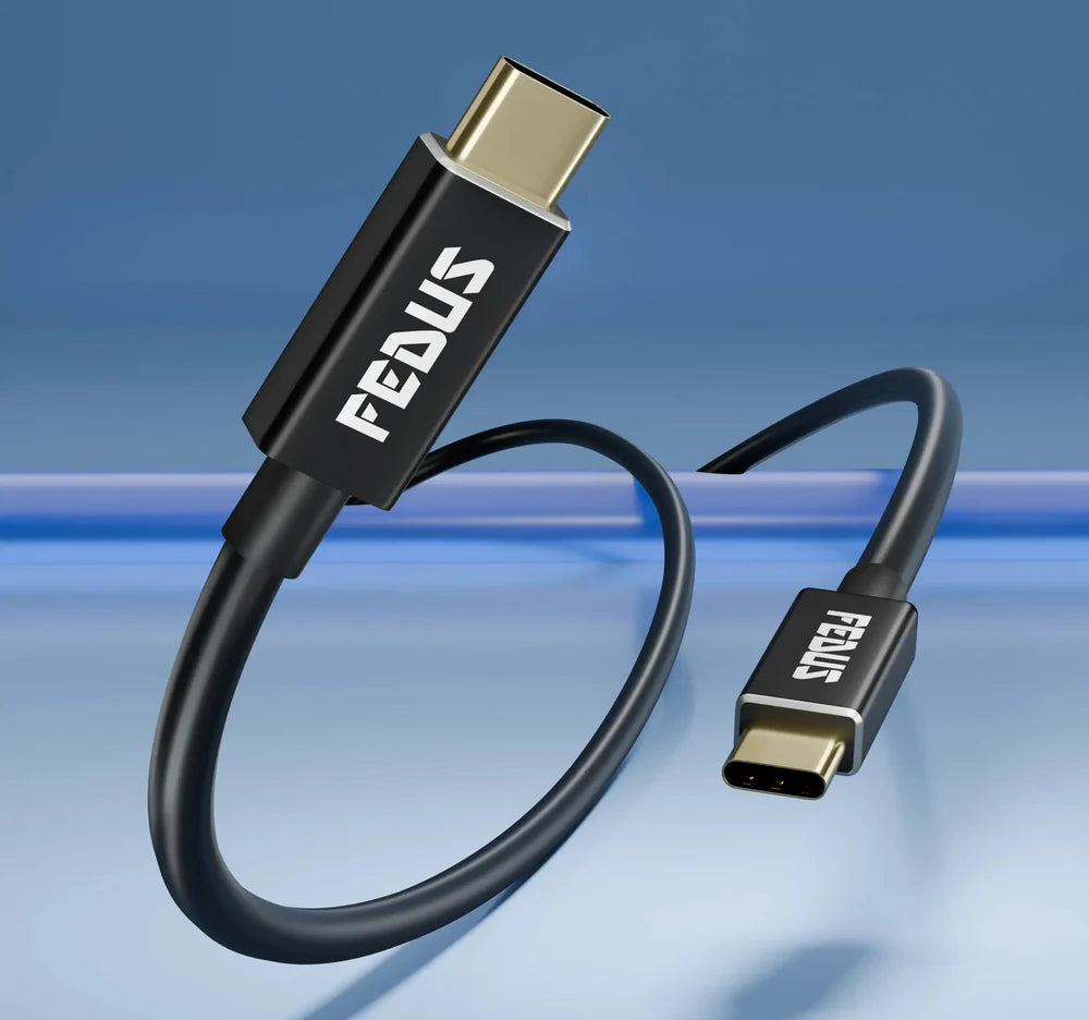 FEDUS USB 4 Cable Thunderbolt 4 Cable 40Gbps 240W [8K@60Hz 4K@144Hz] 100W PD 3.1 Fast Charging Type C Cable USB C to USB C Cable USB C Display Cable Compatible with iPhone 15 Pro, MacBook, eGPU, SSD Cheeku Technologies