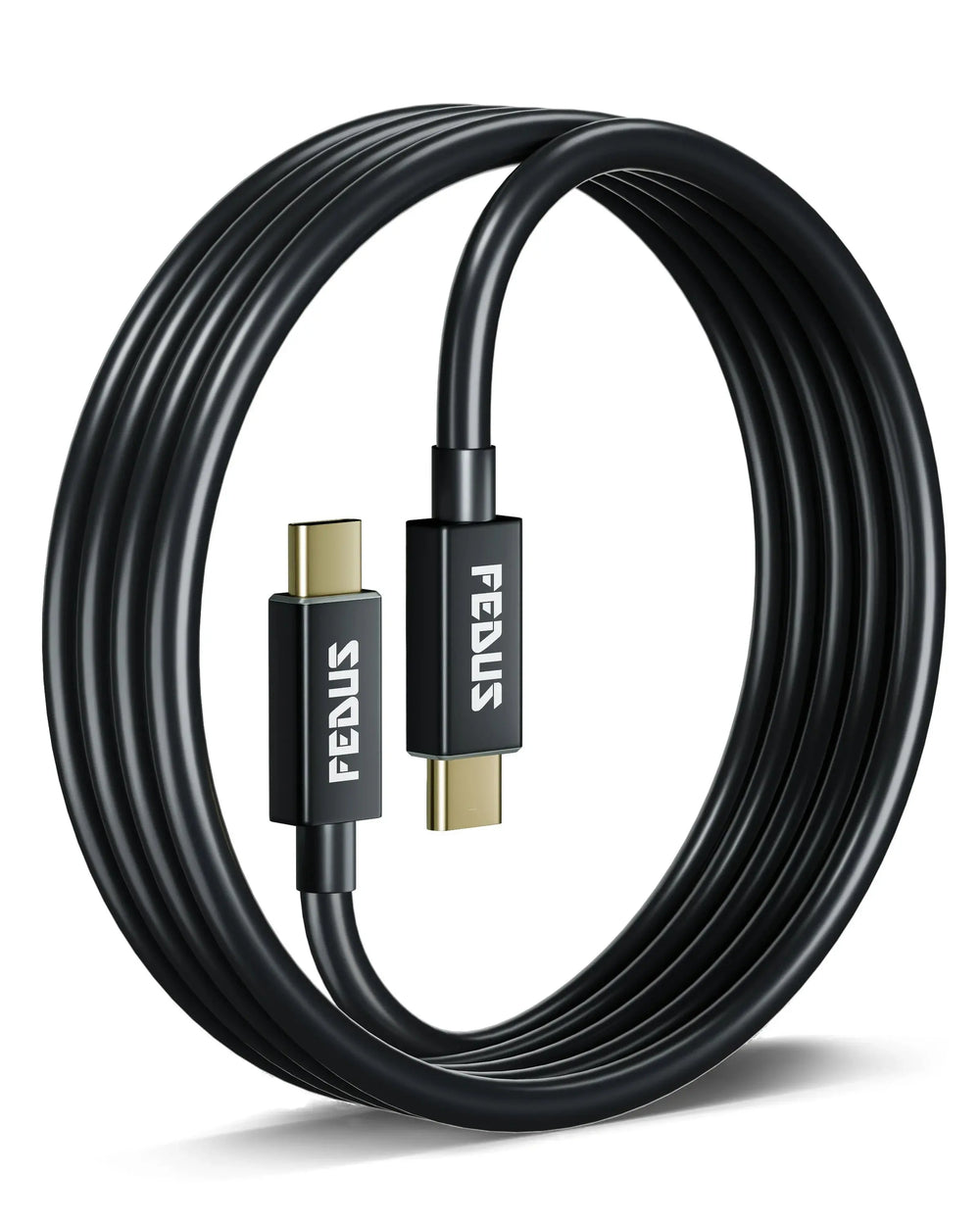 FEDUS USB 4 Cable Thunderbolt 4 Cable 40Gbps 240W [8K@60Hz 4K@144Hz] 100W PD 3.1 Fast Charging Type C Cable USB C to USB C Cable USB C Display Cable Compatible with iPhone 15 Pro, MacBook, eGPU, SSD Cheeku Technologies