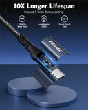 FEDUS 1M USB 4 Cable Thunderbolt 4 Cable 40Gbps 240W [8K@60Hz 4K@144Hz] 100W PD 3.1 Fast Charging Type C Cable USB C to USB C Display Cable Compatible with iPhone 15 Pro, MacBook, eGPU, SSD