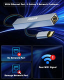 FEDUS USB C to Ethernet Adapter, 3-Port USB 3.0 Hub with RJ45, Gigabit ethernet LAN to USB Type c Converter, LAN to USB Connector, Network Adapter for Phone, MacBook Pro/Air, iPad Pro, XPS, Surface