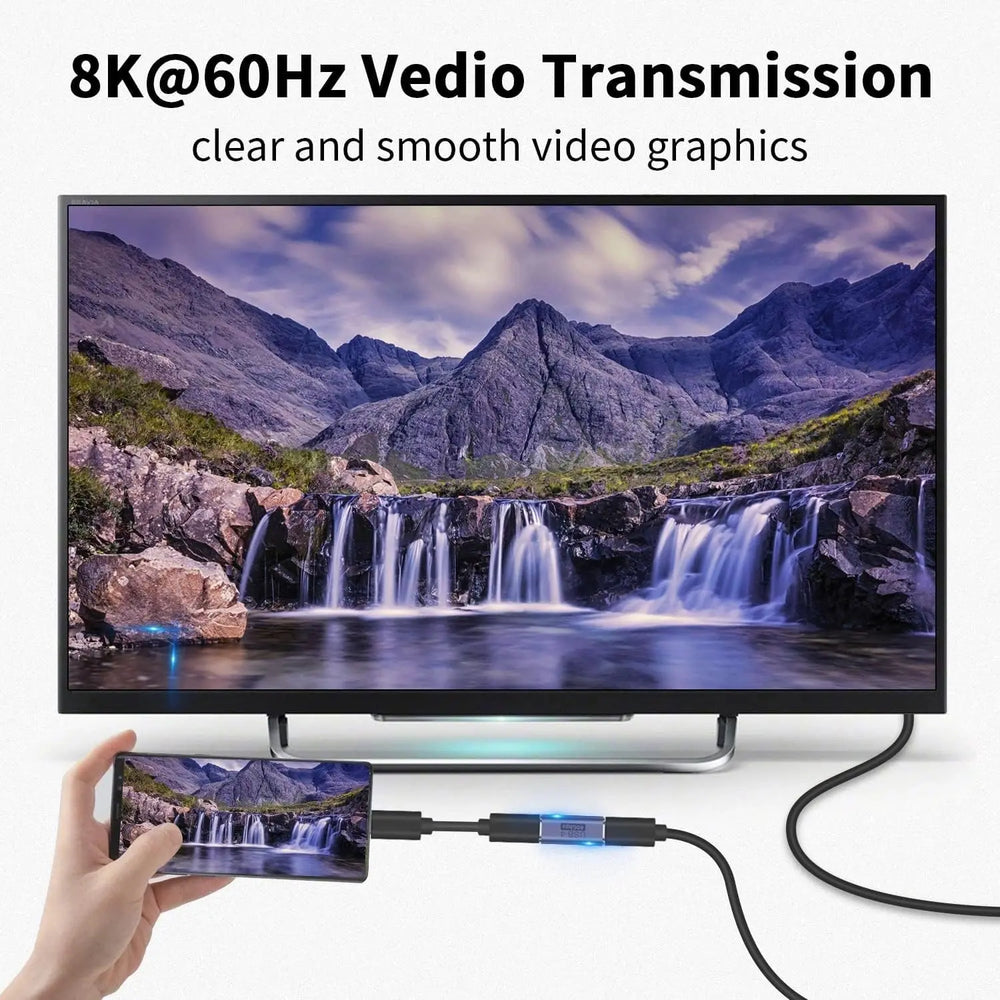 FEDUS USB C Female to Female Adapter, 100W USB C Coupler Extender, 40Gbps, PD 100W, 8K 60hz Video USB C Extension Cheeku Technologies