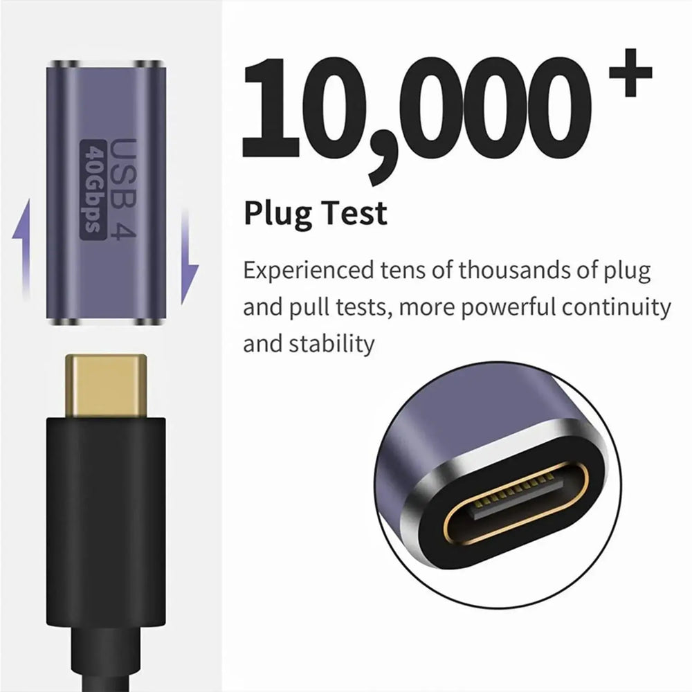 FEDUS USB C Female to Female Adapter, 100W USB C Coupler Extender, 40Gbps, PD 100W, 8K 60hz Video USB C Extension Cheeku Technologies