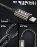 FEDUS USB C to Lightning Cable Fast Quick Charge Support Type C to Lightning Cable Nylon Braided sync Charging Cord for Car, iPhone, iPad, AirPods MacBook,14/14 Pro/14 Pro Max/13/13 Pro/12/12