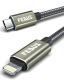 FEDUS USB C to Lightning Cable Fast Quick Charge Support Type C to Lightning Cable Nylon Braided sync Charging Cord for Car, iPhone, iPad, AirPods MacBook,14/14 Pro/14 Pro Max/13/13 Pro/12/12
