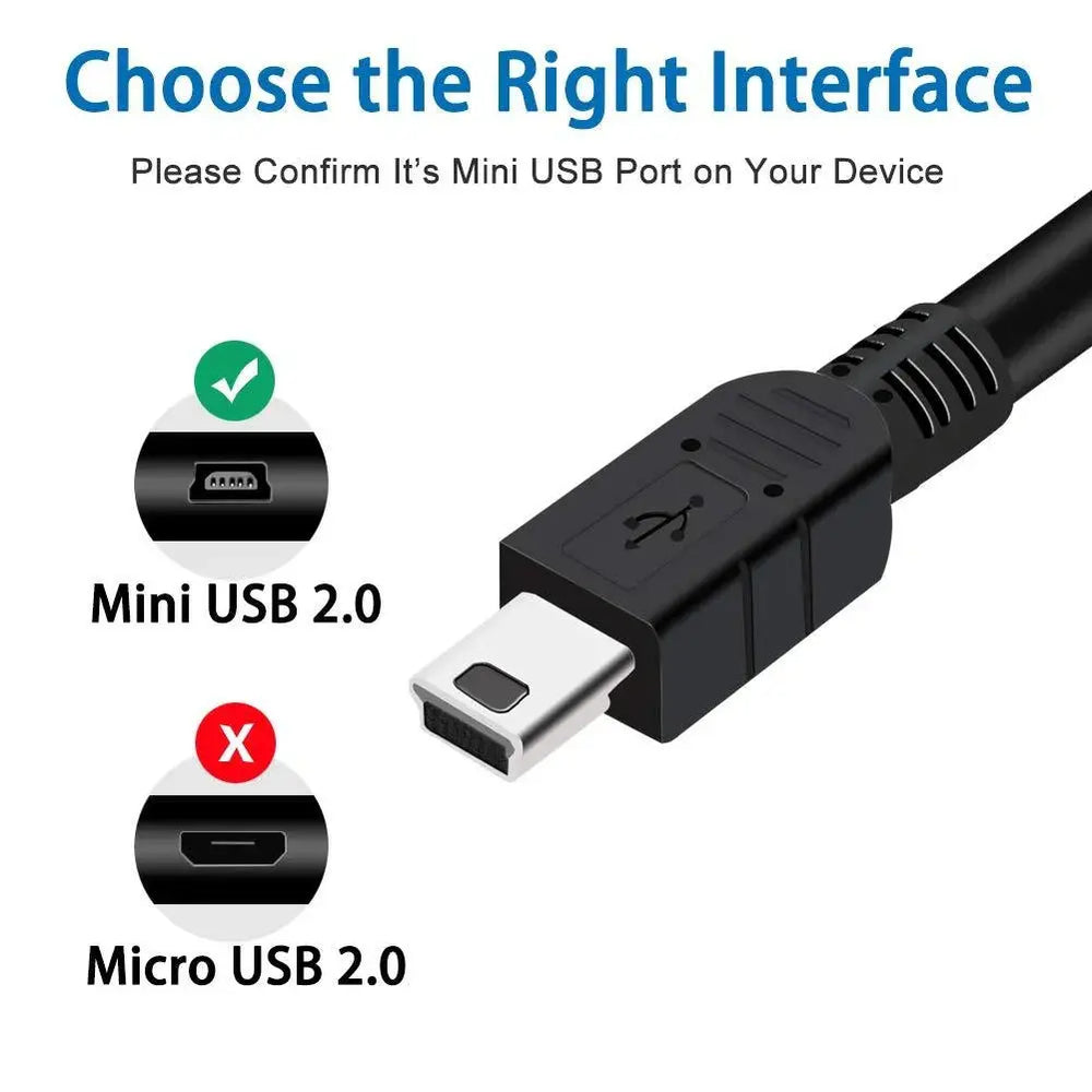 FEDUS USB Charger Cable USB 2.0 A to Mini 5-pin B Cable for External HDDS/Camera/Card Readers [video game] Cheeku Technologies