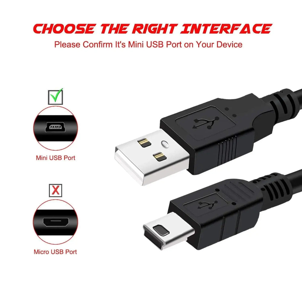 FEDUS USB Charger Cable USB 2.0 A to Mini 5-pin B Cable for External HDDS/Camera/Card Readers [video game] Cheeku Technologies