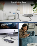 FEDUS USB Extension Cable 3.0 Long usb Male to Female Extender cable 4.9 FT for 5Gbps High Data Transfer, TV, PC, Laptop, Camera, Keyboard, Mouse, USB Flash Drive, Hard Drive, Printer, Game controller