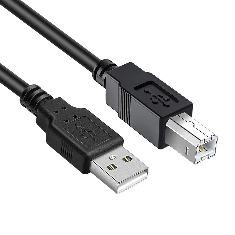 FEDUS USB Printer Cable, Printer USB Cable Wire, USB A Male To USB B 2.0 Male Cord, Scanner Cable Compatible with Printers of Brother Dell, HP Printer Cable, Epson, Canon, Xerox Samsung